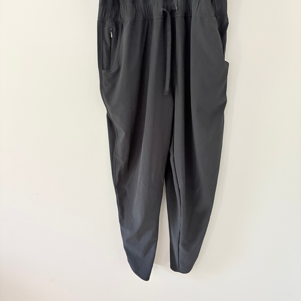 Patagonia Jumpsuit Fleetwith Romper XL Black Sleeveless Crossover Back - Picture 12 of 13